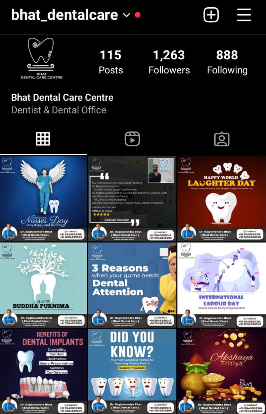 Bhat Dental Portfolio